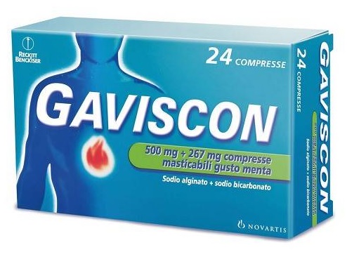 GAVISCON*24CPR MENTA 500+267MG - farmasconti.eu