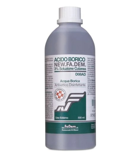 ACIDO BORICO NEW F*3% FL 500ML - farmasconti.eu