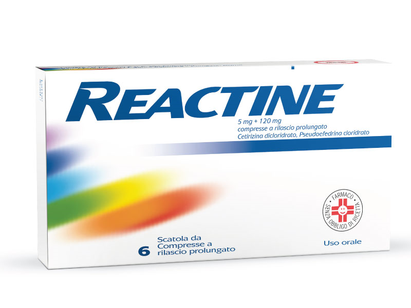 REACTINE*6CPR 5MG+120MG RP - farmasconti.eu
