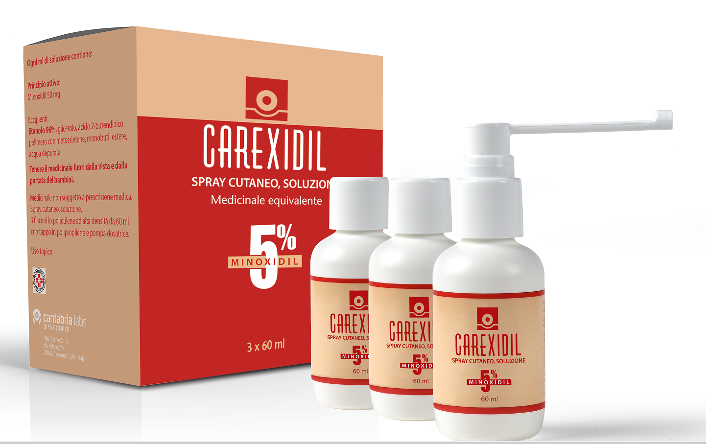 CAREXIDIL*3FL SOLUZ CUT 60ML5% - farmasconti.eu