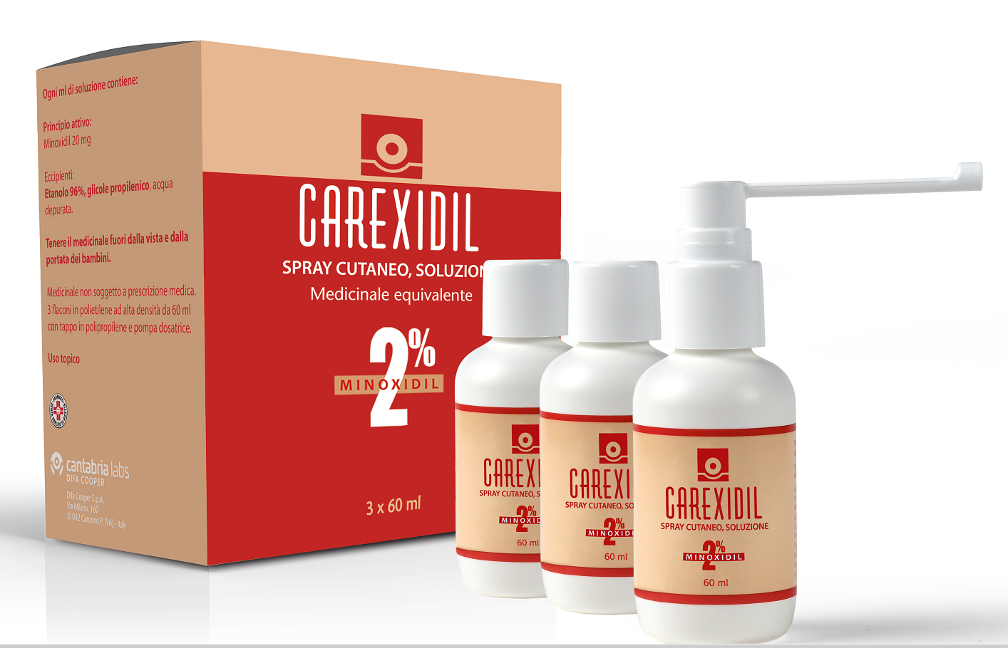 CAREXIDIL*3FL SOLUZ CUT 60ML2% - farmasconti.eu