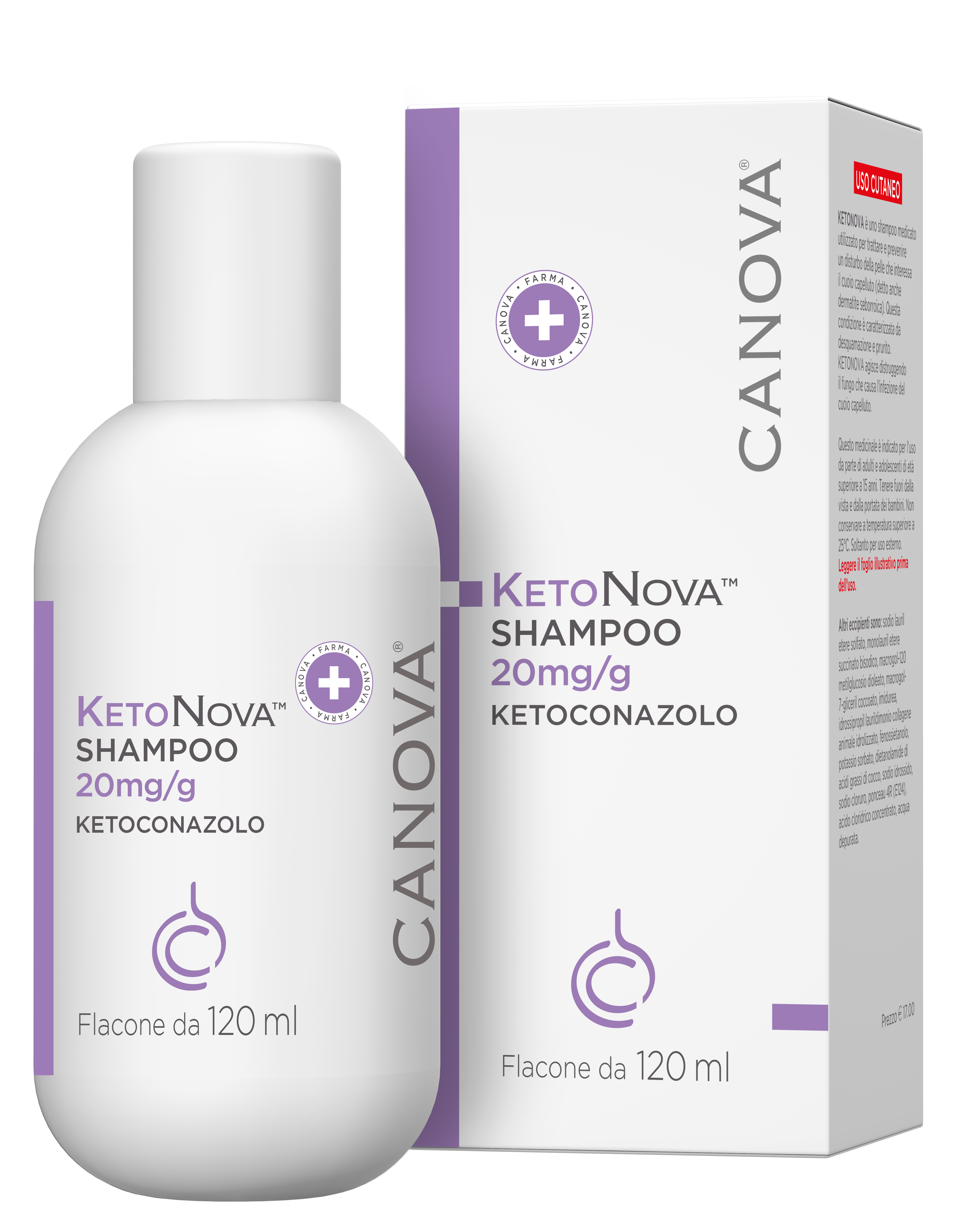 KETONOVA*SHAMPOO 120ML 20MG/G - farmasconti.eu