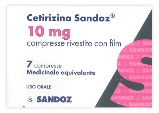 CETIRIZINA SAND*7CPR RIV 10MG - farmasconti.eu