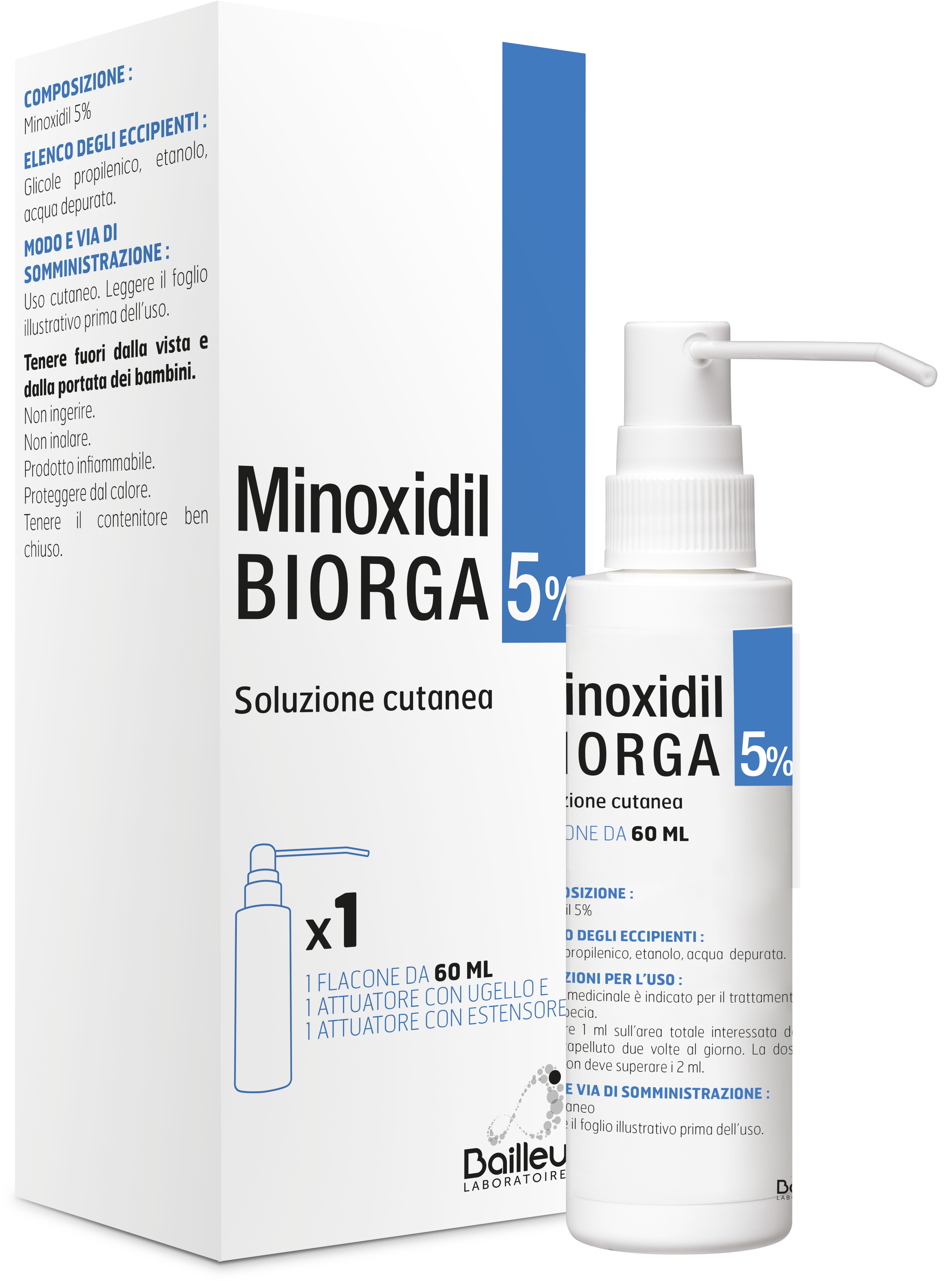 MINOXIDIL BIORGA*SOL CUT60ML5% - farmasconti.eu