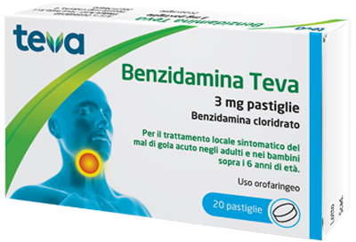 BENZIDAMINA TEVA*20PASTL 3MG - farmasconti.eu