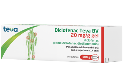 DICLOFENAC TEVA*GEL100G 20MG/G - farmasconti.eu