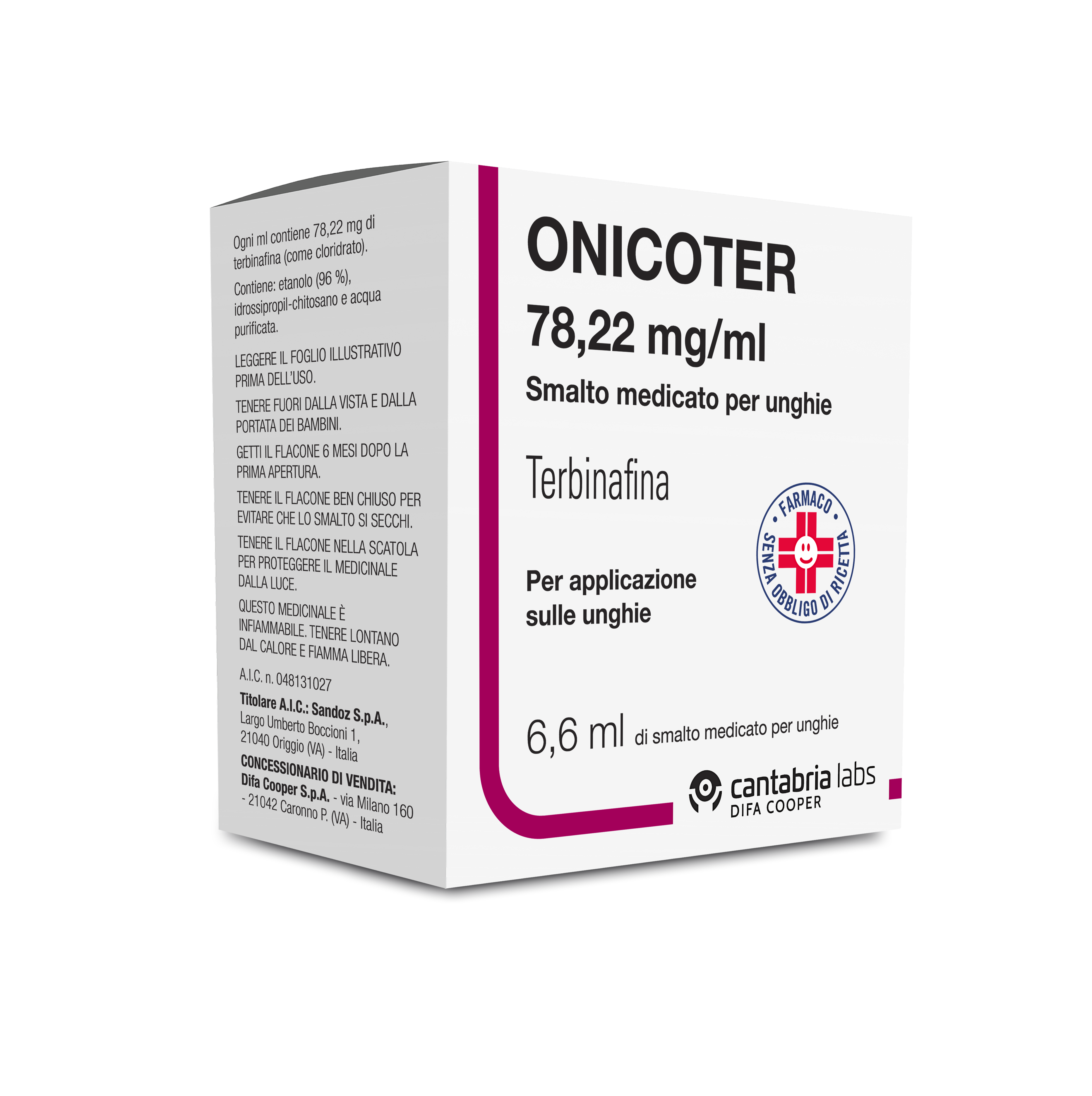 ONICOTER*SMALTO MED 1FL 6,6ML - farmasconti.eu