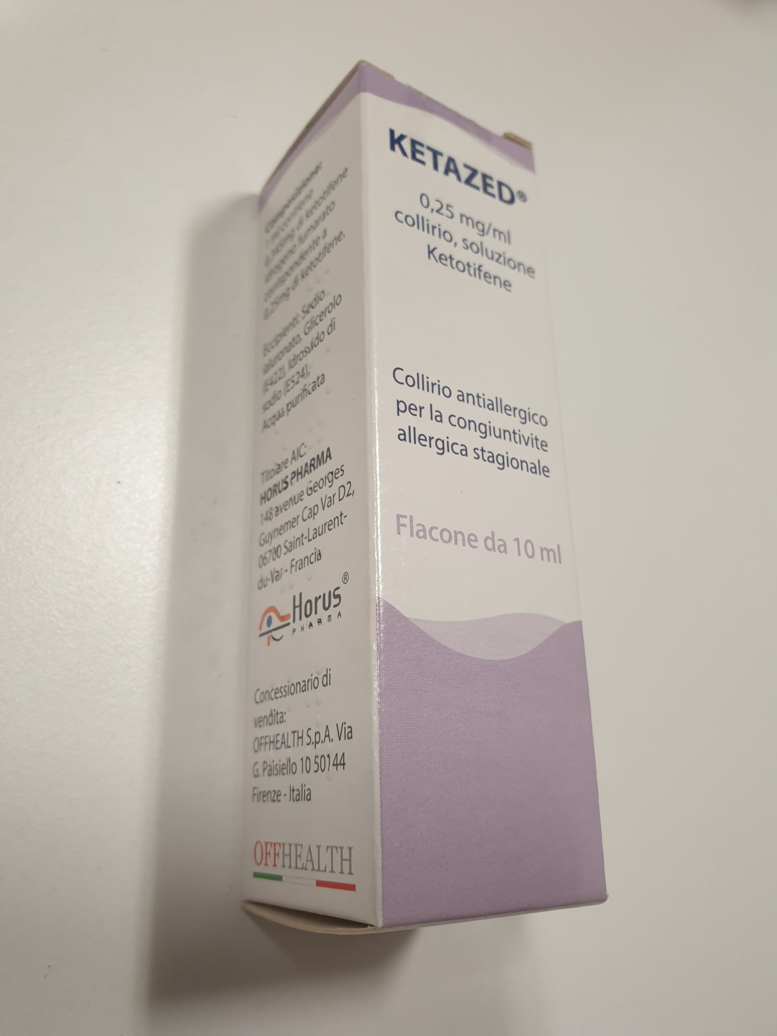 KETAZED*COLL 1FL 10ML0,25MG/ML - farmasconti.eu