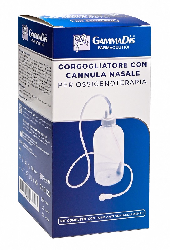 GORGOGLIATORE PER OSSIGENOTERAPIA CON OCCHIALE + CANNULA NASALE GAMMADIS - farmasconti.eu