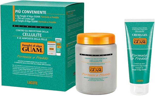 GUAM FANGHI D'ALGA CONFEZIONE CONVENIENZA FREDDA CON FANGHI D'ALGA GUAM 1 KG + CREMA GEL 250 ML FORMULA A FREDDO - farmasconti.eu