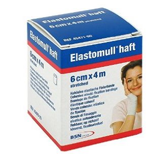 BENDA ELASTICA AUTOADESIVA ELASTOMULL HAFT COMPRESSIONE FORTE 6X400 CM - farmasconti.eu