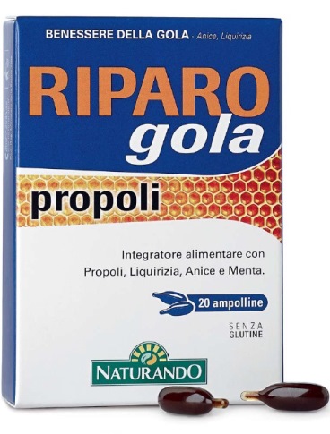RIPARO GOLA PROPOLI 20 AMPOLLE BEVIBILI - farmasconti.eu