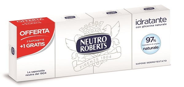NEUTRO ROBERTS SAPONE SOLIDO 4 PEZZI 100 G - farmasconti.eu