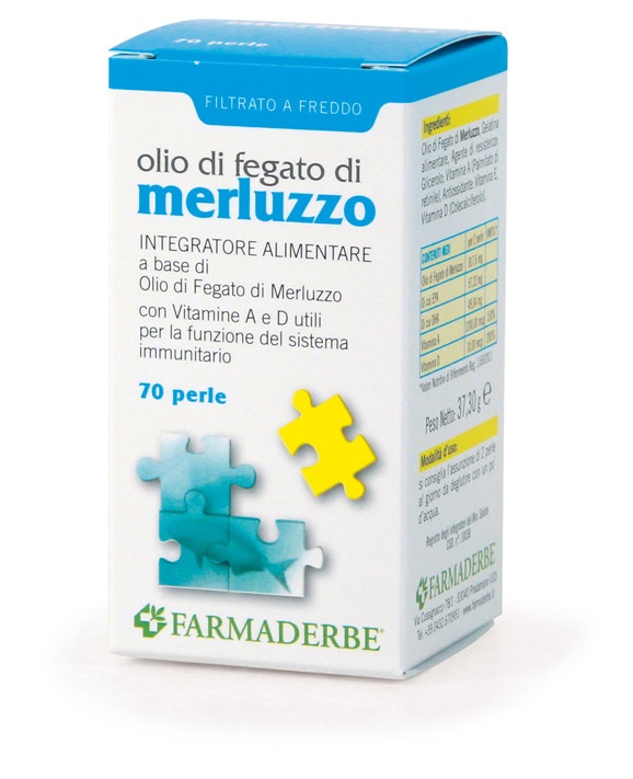 OLIO DI FEGATO DI MERLUZZO 70 PERLE - farmasconti.eu
