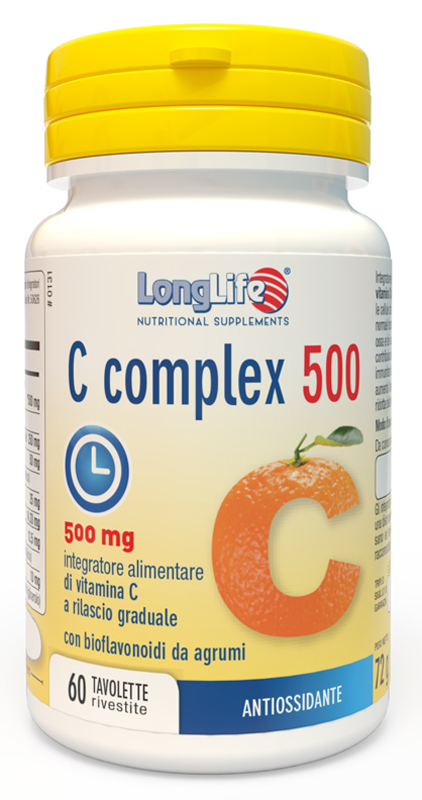 LONGLIFE C COMPLEX 500 TIME RELEASED 60 TAVOLETTE RIVESTITE - farmasconti.eu