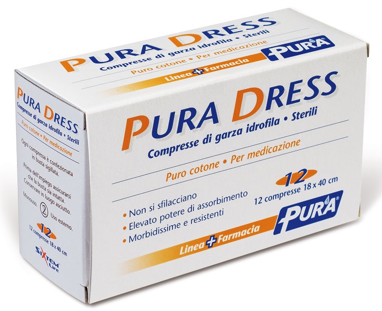 GARZA IN TESSUTO NON TESSUTO PURA SOFT 18X40CM 12 PEZZI - farmasconti.eu