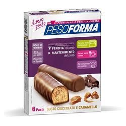 PESOFORMA BARRETTA CIOCCOLATO CARAMELLO 12 X 31 G - farmasconti.eu