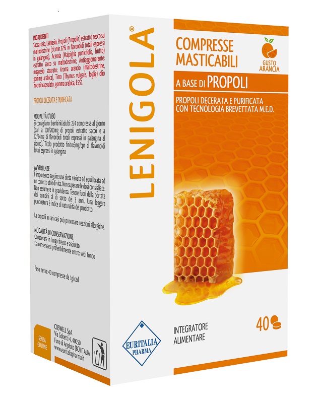 LENIGOLA COMPRESSE MASTICABILI ARANCIA 40 COMPRESSE - farmasconti.eu