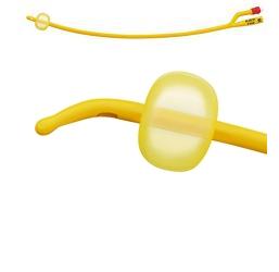 CATETERE FOLEY A MEDIA PERMANENZA  RUSCH GOLD PLUS A 2 VIE IN SILKOLATEX LATTICE-SILICONE PER ADULTO CH12 LUNGHEZZA 40 CM PUNTA CILINDRICA A 2 FORI PALLONCINO 5-15 ML 1 PEZZO - farmasconti.eu