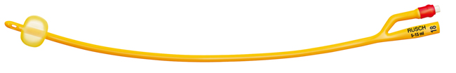 CATETERE FOLEY A MEDIA PERMANENZA  RUSCH GOLD PLUS A 2 VIE IN SILKOLATEX LATTICE-SILICONE PER ADULTO CH20 LUNGHEZZA 40 CM PUNTA CILINDRICA A 2 FORI PALLONCINO 30-50 ML 1 PEZZO - farmasconti.eu