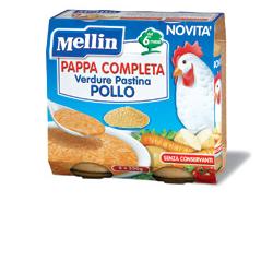 MELLIN PAPPA COMPLETA POLLO 250 G 2 PEZZI - farmasconti.eu