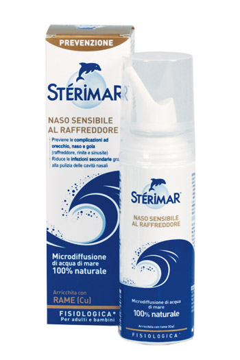 STERIMAR NASO SENSIBILE AL RAFFREDDORE ACQUA DI MARE SPRAY 100 ML - farmasconti.eu