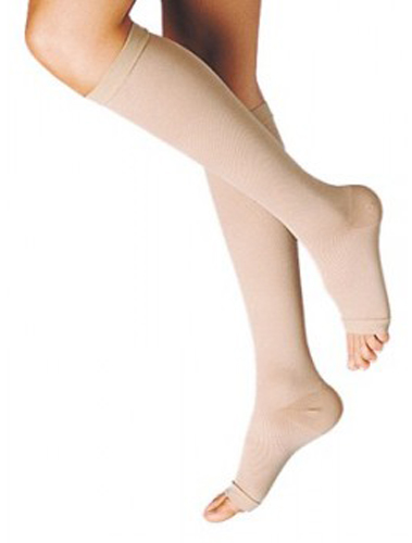 GAMBALETTO TERAPEUTICO DUALSAN A COMPRESSIONE DECRESCENTE KKL1 PUNTA APERTA BEIGE UNISEX 1 1 PAIO - farmasconti.eu