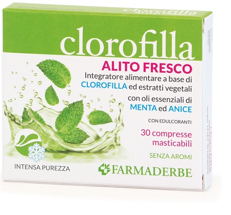 CLOROFILLA BREATH PURIFING 30 COMPRESSE MASTICABILI - farmasconti.eu