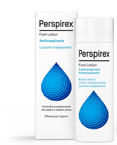 PERSPIREX FOOT LOTION ANTITRASPIRANTE LOZIONE TRASPARENTE SUDORAZIONE E CATTIVO ODORE PIEDI 100 ML - farmasconti.eu