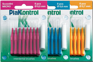 PLAKKONTROL SCOVOLINO CON MANICO MIDI 0,7 8 PEZZI - farmasconti.eu