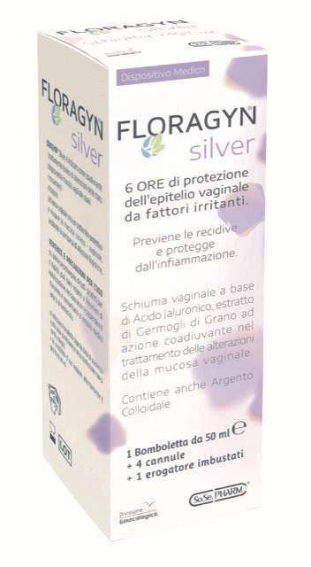 FLORAGYN SILVER SCHIUMA VAGINALE CON ARGENTO COLLOIDALE 50 ML - farmasconti.eu