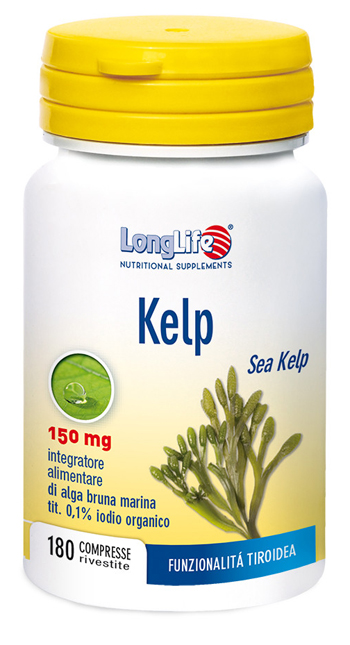 LONGLIFE KELP ALGA BRUNA 180 COMPRESSE - farmasconti.eu