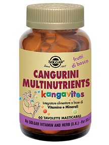 CANGURINI MULTINUTRIENTS FRUTTI TROPICALI 60 COMPRESSE - farmasconti.eu