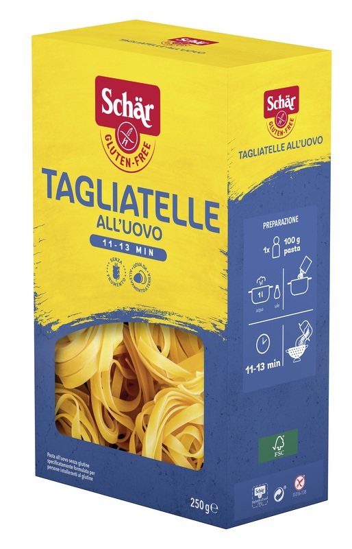 SCHAR TAGLIATELLE ALL'UOVO 250 G - farmasconti.eu