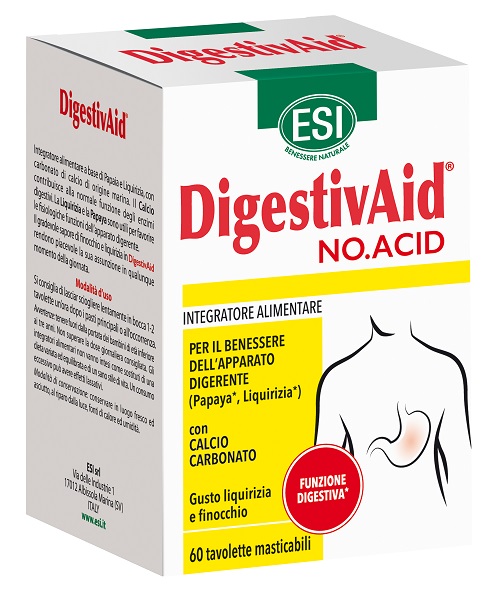 ESI DIGESTIVAID NO ACID 60 TAVOLETTE - farmasconti.eu