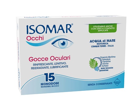 ISOMAR OCCHI GOCCE OCULARI ALL'ACIDO IALURONICO 0,20% 15 FLACONCINI - farmasconti.eu