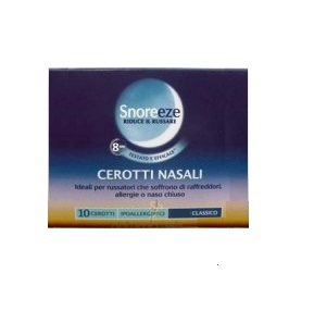CEROTTO NASALE SNOREEZE GRANDE 10 PEZZI - farmasconti.eu