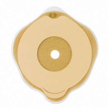 PLACCA PIANA FLEXIMA KEY 50 MM CON PROTETTORE CUTANEO IDROCOLLOIDALE E FLANGIA 5 PEZZI - farmasconti.eu