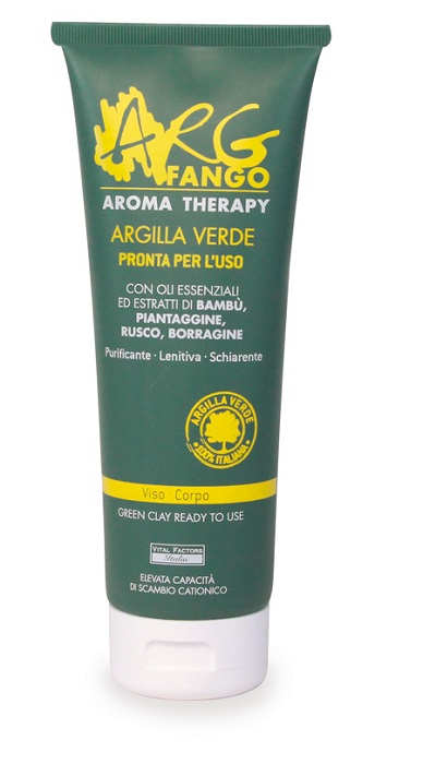 ARGFANGO AROMA THERAPY ARGILLA VERDE PRONTA PER L'USO PER VISO E CORPO 250 ML - farmasconti.eu