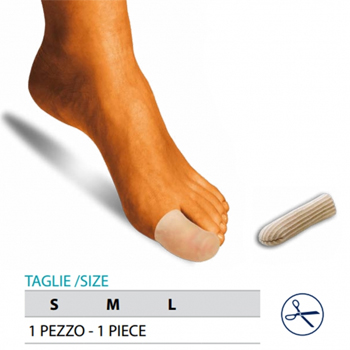 ORIONE OK PED G105 CAPPUCCIO PROTEGGI DITA GEL POLIMERO RIVESTITO TESSUTO S 1 PEZZO - farmasconti.eu