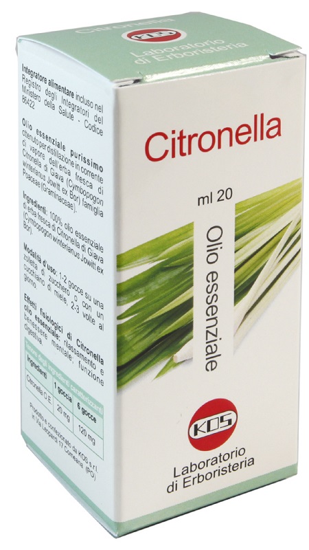 CITRONELLA OLIO ESSENZIALE 20 ML - farmasconti.eu