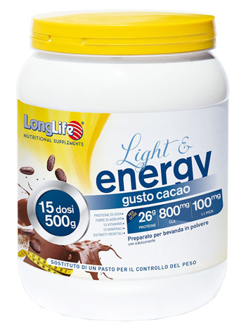 LONGLIFE LIGHT & ENERGY CACAO 500 G - farmasconti.eu