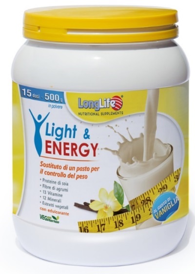 LONGLIFE LIGHT & ENERGY VANIGLIA 500 G - farmasconti.eu