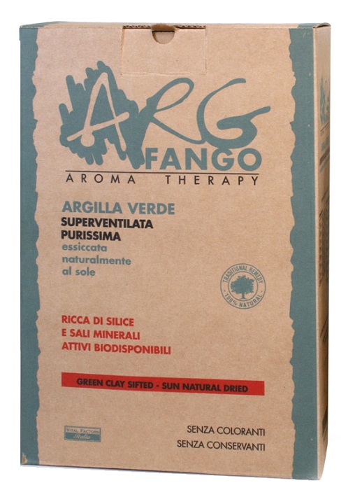 ARGFANGO AROMA THERAPY ARGILLA VERDE SUPERVENTILATA PURISSIMA 1 KG - farmasconti.eu