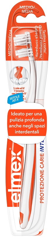 ELMEX INTERX SPAZZOLINO PROTEZIONE CARIE TESTINA CORTA - farmasconti.eu