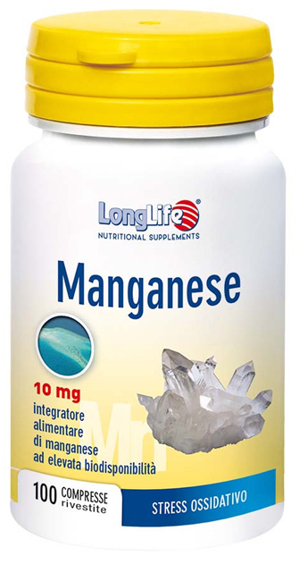 LONGLIFE MANGANESE 10 MG 100 COMPRESSE - farmasconti.eu