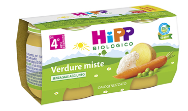 HIPP BIO HIPP BIO OMOGENEIZZATO VERDURE MISTE 2X80 G - farmasconti.eu