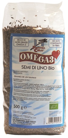 FSC OMEGA3 SEMI DI LINO BIO AD ALTO CONTENUTO DI FIBRA 500 G - farmasconti.eu