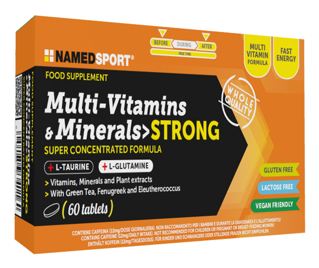 MULTI-VITAMINS&MINERALS STRONG 60 COMPRESSE - farmasconti.eu