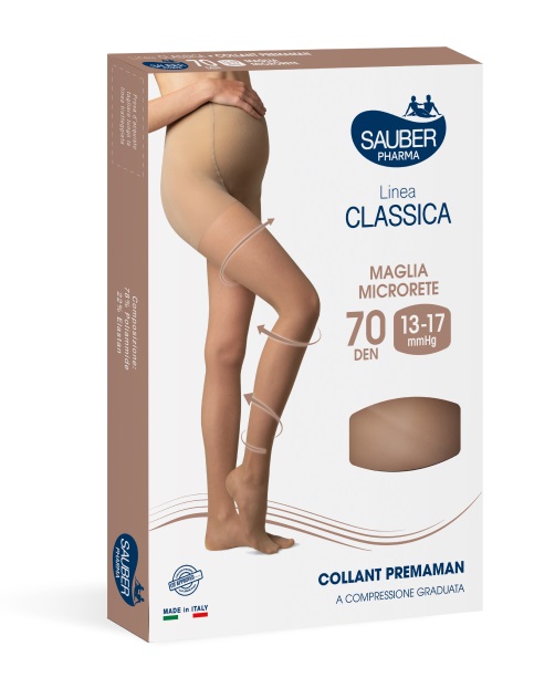 SAUBER COLLANT PREMAMAN 140 DENARI MAGLIA MICRORETE NEUTRO BEIGE 2 LINEA CLASSICA - farmasconti.eu